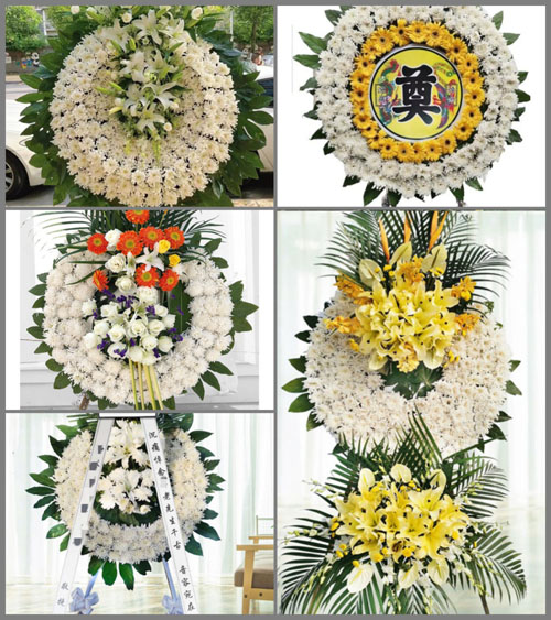 北京密云区高岭镇田庄村花圈速递